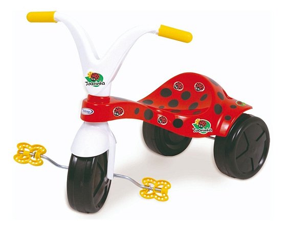 Triciclo Infantil Joaninha Xalingo C/ Pedal Velotrol 2 Anos