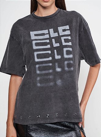 Camiseta Estampada Com Aplicação CLC