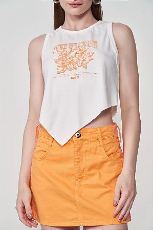 Blusa Estampada Assimétrica CLC