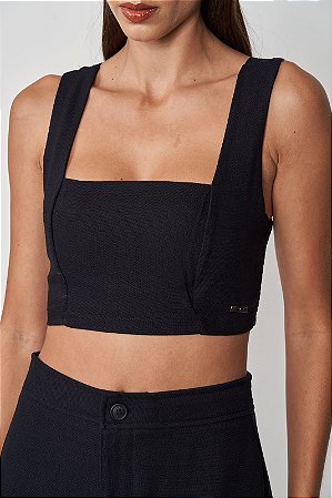 Top Cropped Decote Reto CLC
