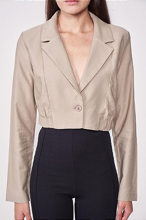 Blazer Cropped Com Elástico CLC