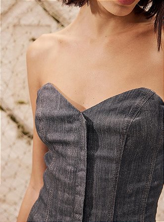 Blusa Jeans Estruturada Fórum