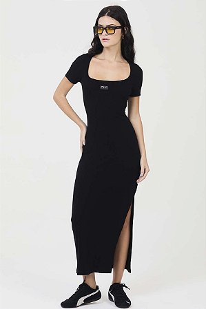 Vestido Slim Canelado CLC