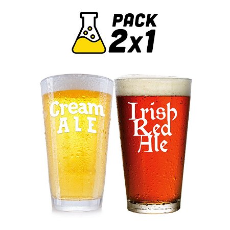 Kit Cerveja 2x1 Cerveja Cream Ale e Irish Red Ale - 20L