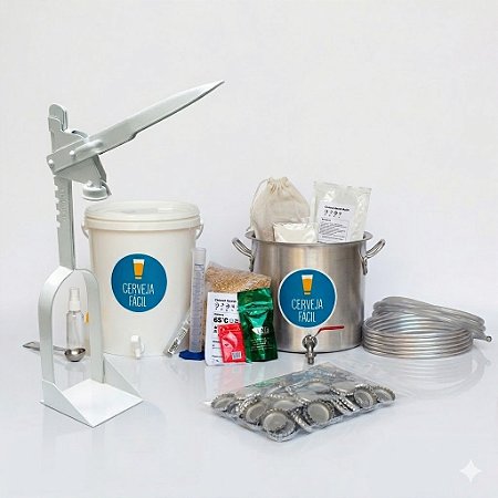 Kit Equipamentos Cerveja Fácil – BIAB 10L TOP