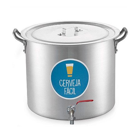 Panela de aluminio 27 litros com torneira - Insumos do Vale - Tudo para a  Sua Cerveja