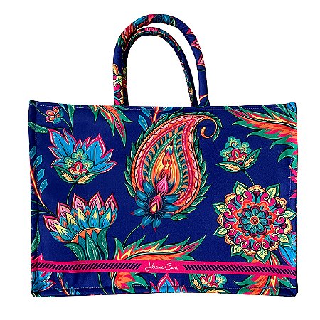 Tote Bag Alice Mandala Color com ziper e alças fofinhas