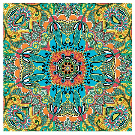 LENÇO QUADRADO EM CREPE 90 x 90 cm
