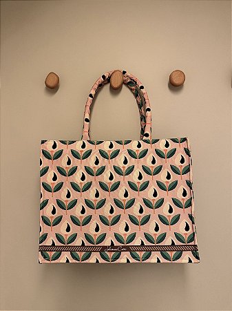 Bolsa Alice - Tote Bag com alça fofinha e ziper