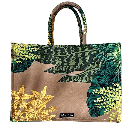 Bolsa Alice - Tote Bag com alça fofinha e ziper
