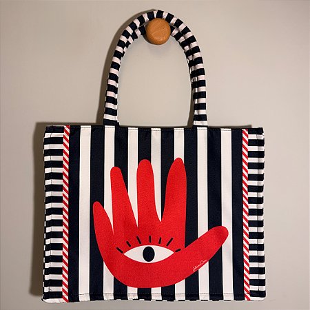 Bolsa Alice - Tote Bag com alça fofinha e ziper