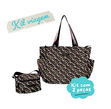 Kit Bolsa com Necessaire de Viagem