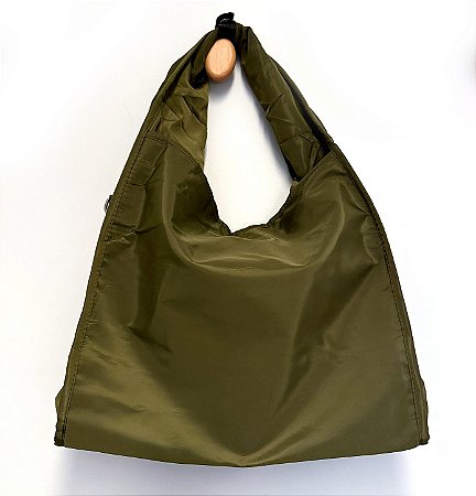 Bolsa nylon verde oliva