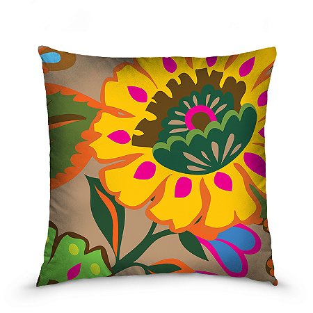 Capa de almofada estampada 45x45cm