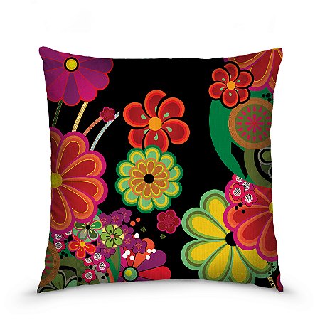 Capa de almofada estampada 45x45cm