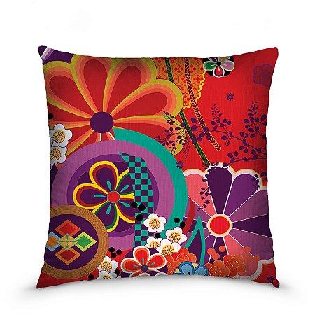 Capa de almofada estampada 45x45cm