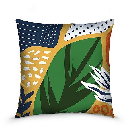 Capa de almofada estampada 45x45cm