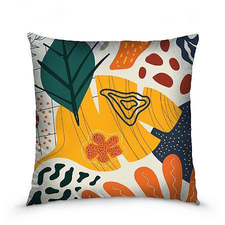 Capa de almofada estampada 45x45cm