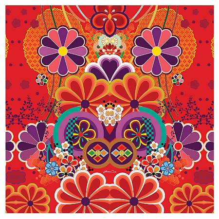 LENÇO QUADRADO EM CREPE 90 x 90 cm