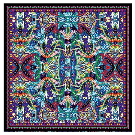 LENÇO QUADRADO EM CREPE 90 x 90 cm