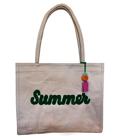 Bolsa cru Summer com ziper