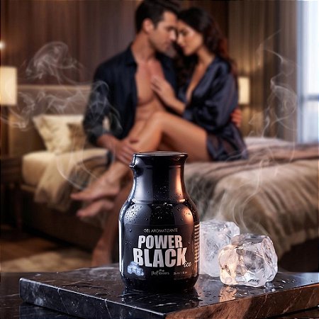 Gel para Sexo Oral Power Black Sabor Halls Preta 35ml – Hot Flowers