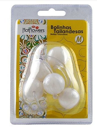 BOLINHAS TAILANDESAS MÉDIA - CORDÃO COM 5 UNIDADES
