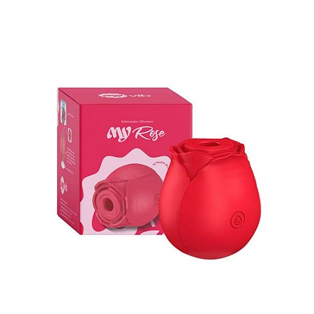 Estimulador Clitoriano MyRose MyVib – 10 Modos de Pulsação e Sucção Vermelho