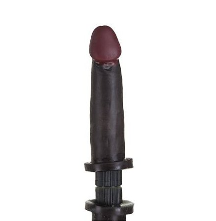Prótese Hot Black Realístico com Vibrador Interno 18 x 4,5cm