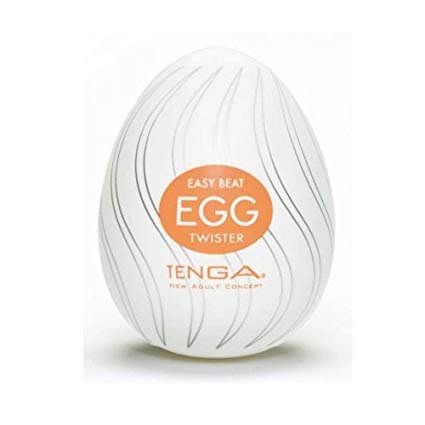 Masturbador Masculino Egg 'TWISTER' Laranja Para Masturbação