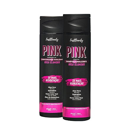 Kit PINK - Shampoo e Condicionador Tonalizante Hidratante