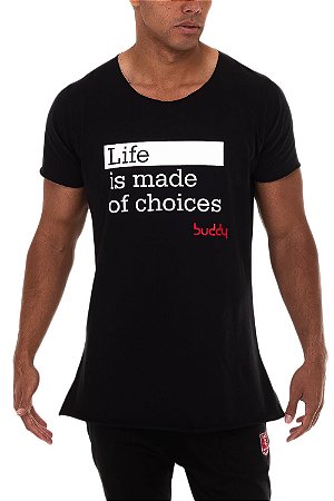 Camiseta Longline Choices Black