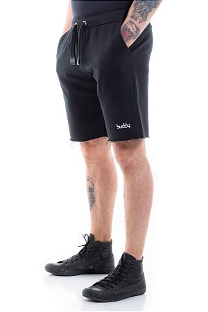 Bermuda Moletom Black Relevo