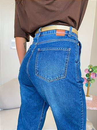 Calça Slouchy Jeans Escura