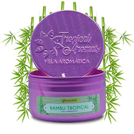 Vela Perfumada Bambu Tropical - Tropical Aromas