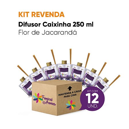 Kit Revenda  Difusor Aromatizador de  Flor de Jacarandá   - 12 Un