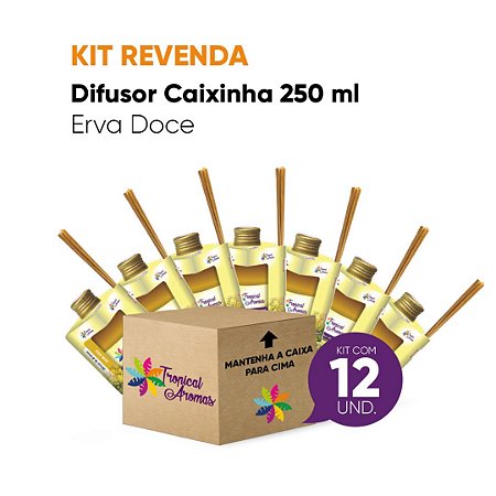 Kit Revenda  Difusor Aromatizador de Erva Doce   - 12 Un
