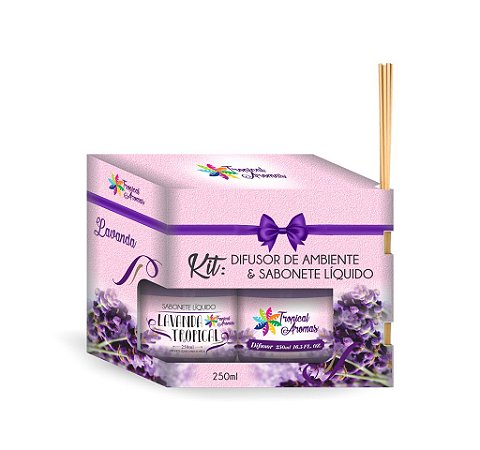 Kit refil difusor e sabonete líquido Lavanda 250ml