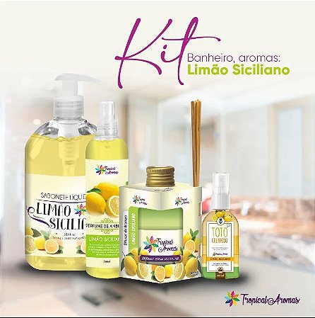 Kit Banheiro Limão Siciliano