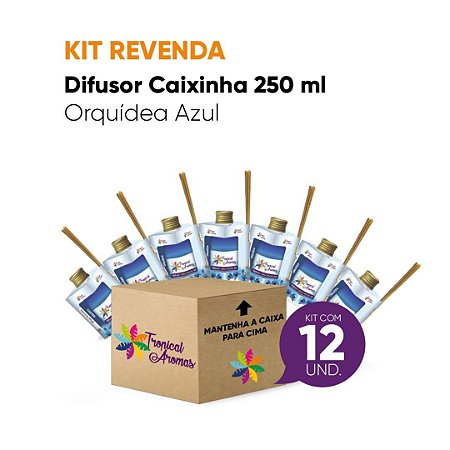 Kit Revenda  Difusor Aromatizador de Orquídea Azul