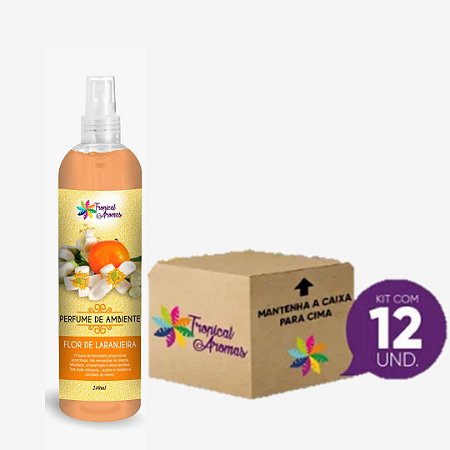 Kit Revenda Perfume de Ambiente Flor de laranjeira 240 ml – 12 UN