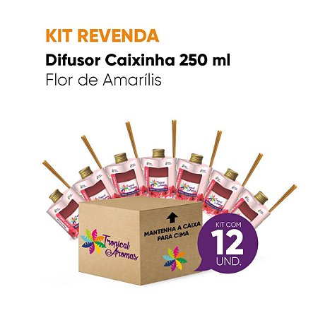 Kit Revenda  Difusor Aromatizador de  Flor de Amarílis