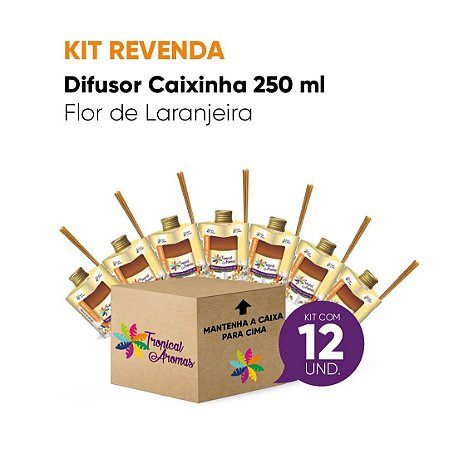 Kit Revenda  Difusor Aromatizador de  Flor de Laranjeira