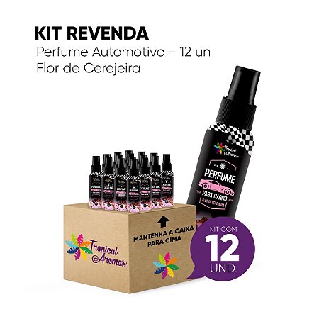 Kit Revenda Spray Automotivo Flor De Cerejeira 60ml - 12 UN