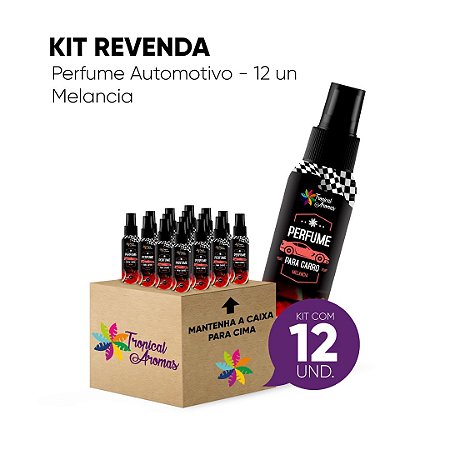 Kit Revenda Spray Automotivo Melancia 12 Unidades - Tropical Aromas