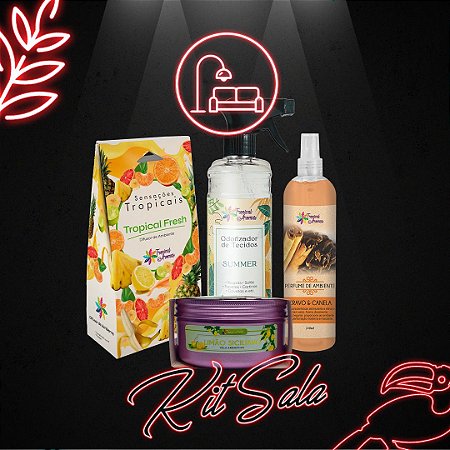 Kit Sensações Citrus para casa Tropical Aromas