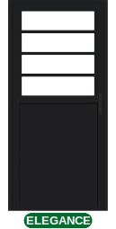PORTA DE GIRO LAMBRIL BASCULANTE 4 VIDROS - BLACK
