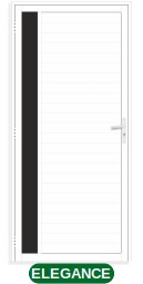 PORTA DE GIRO LAMBRIL 1 VIDRO LATERAL S/FRISO C/MAÇANETA - BRANCO