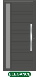 PORTA DE GIRO LAMBRIL 1 VIDRO LATERAL S/FRISO C/PUXADOR - BLACK
