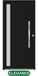 PORTA PIVOTANTE LAMBRIL 1 VIDRO S/FRISO C/PUXADOR - BLACK